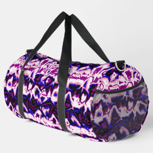 Bolso De Deporte Grande Orgulloso de rayas marmóreas retro boho funky Gend