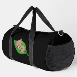 Bolso De Deporte Grande Oso en una hoja grande