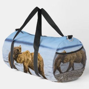 Bolso De Deporte Grande Osos marrones costeros