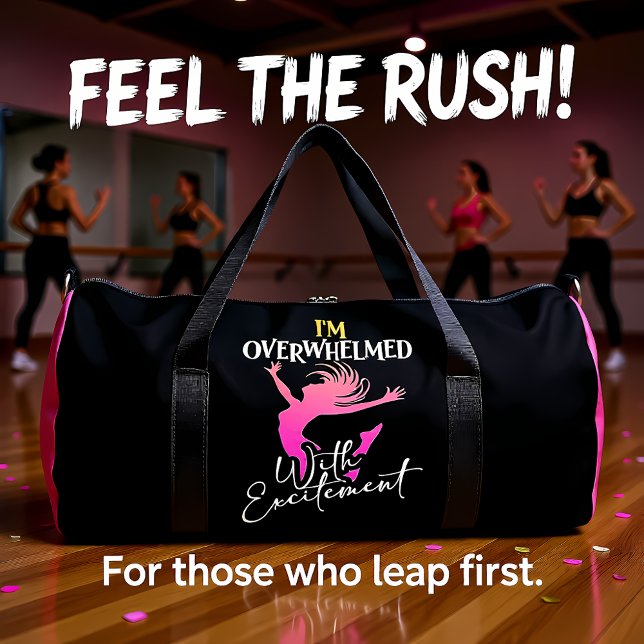 Bolso De Deporte Grande Overwhelmed With Excitement Dancer (Subido por el creador)