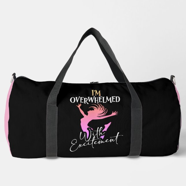 Bolso De Deporte Grande Overwhelmed With Excitement Dancer (Anverso)