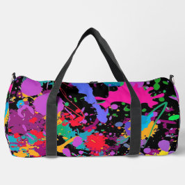 Bolso De Deporte Grande Paint Splatter