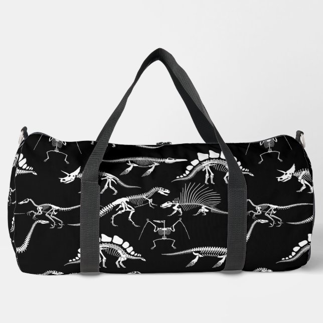 Bolso De Deporte Grande paleontología halloween dinosaurios fósiles (Anverso)