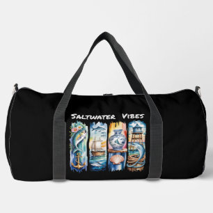 Bolso De Deporte Grande Paneles Náuticos de Vibraciones de Agua Salada