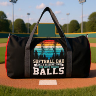 Bolso De Deporte Grande Papá de Sóftbol Bolas Más Grandes Divertido