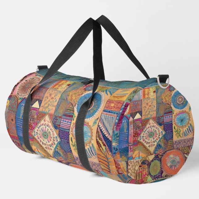 Bolso De Deporte Grande Parchwork Mandala Duffle Bag (Esquina izquierda)
