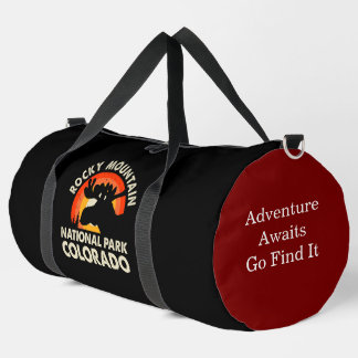 Bolso De Deporte Grande Parque nacional de las Montañas Rocosas