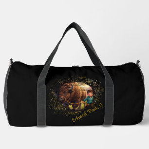 Bolso De Deporte Grande Pasado Resonante Niño Caprichoso y Bisonte Persona