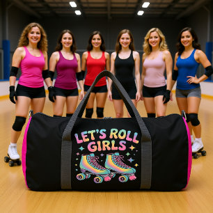 Bolso De Deporte Grande Patines de Chicas Vamos a Rodar