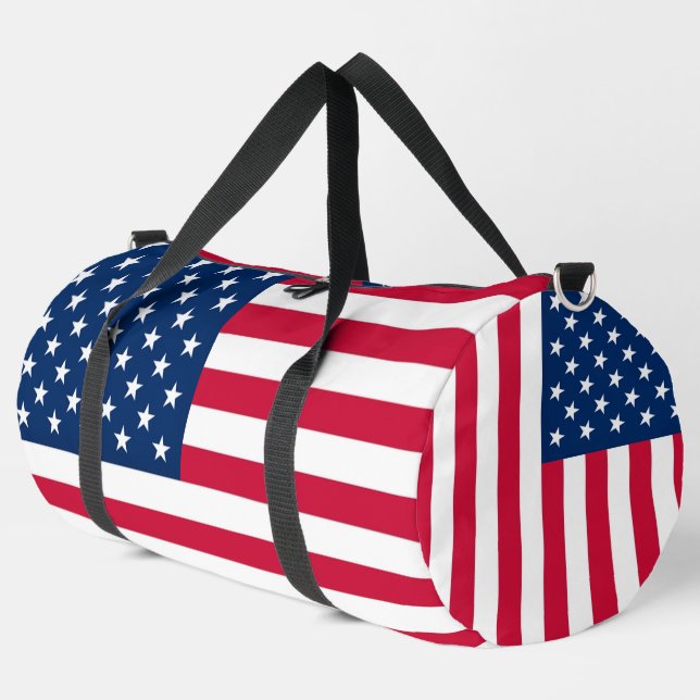 Bolso De Deporte Grande Patriótico de la Bandera Americana (Esquina izquierda)