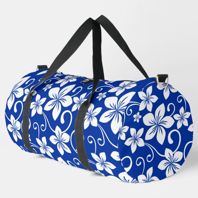 BOLSO DE DEPORTE GRANDE PATRÓN AZUL DE HAWAII EN AZUL REAL (Esquina izquierda)