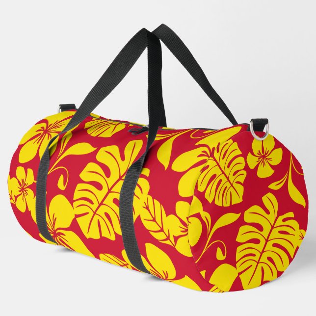 BOLSO DE DEPORTE GRANDE PATRÓN BIKINI ROJO/ORO (Esquina izquierda)