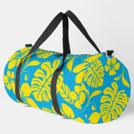 BOLSO DE DEPORTE GRANDE PATRÓN BIKINI ROSA EN AZUL/AMARILLO