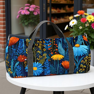 Bolso De Deporte Grande Patrón Botánico del Bosque Encantado