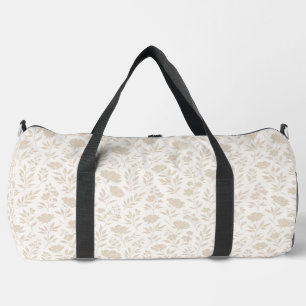 Bolso De Deporte Grande Patrón Botánico Minimalista de Lujo