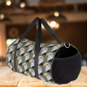Bolso De Deporte Grande Patrón de cabeza de águila calva estadounidense