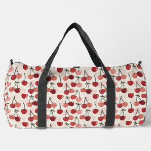 Bolso De Deporte Grande Patrón de cereza moderno