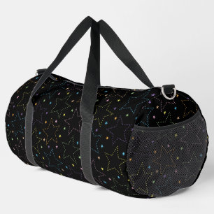 Bolso De Deporte Grande Patrón de cielo estrellado mágico colorido