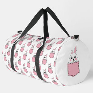 Bolso De Deporte Grande Patrón de conejo de Mascota de bolsillo