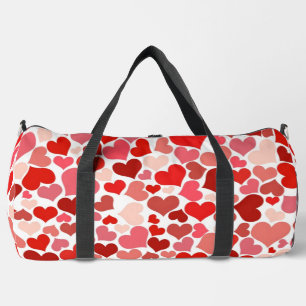 Bolso De Deporte Grande Patrón De Corazones, Corazones Rojos, Amor