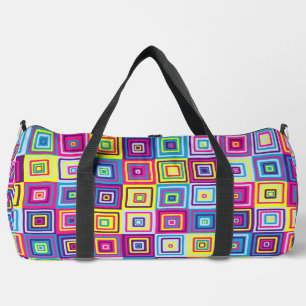 Bolso De Deporte Grande Patrón de cuadrados