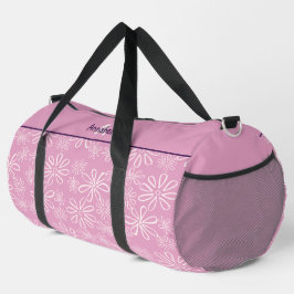 Bolso De Deporte Grande Patrón De Doodle De Rubor Femenino En Rosa