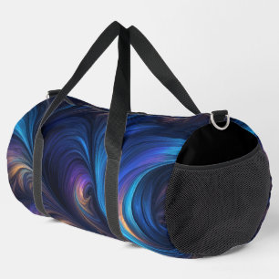 Bolso De Deporte Grande Patrón De Giro Azul Colorido