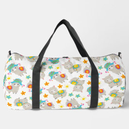 Bolso De Deporte Grande Patrón De Llamas, Llamas Cutas, Alpacas, Flores
