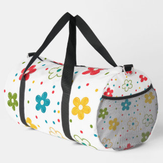Bolso De Deporte Grande Patrón de lunares florales