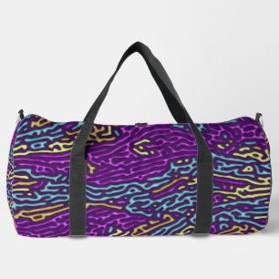 Bolso De Deporte Grande Patrón de mazorca de neón retro - Estética de arca