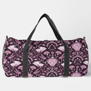 Bolso De Deporte Grande Patrón de motivos de Lotus de color rojo-violeta