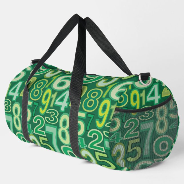 Bolso De Deporte Grande Patrón de número (Esquina derecha)
