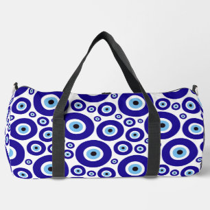 Bolso De Deporte Grande Patrón de Ojo Malo, Ojo Griego, Ojo Turco, Nazar