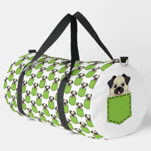 Bolso De Deporte Grande Patrón de perro del Mascota de bolsillo