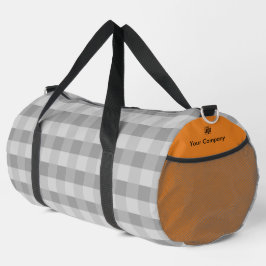 Bolso De Deporte Grande Patrón de píxeles promocionales Acentos de Naranja