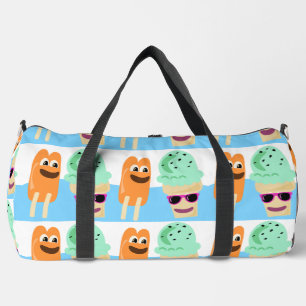 Bolso De Deporte Grande Patrón de postre veraniego de horarios divertidos