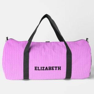 Bolso De Deporte Grande Patrón de puntos blancos rosados