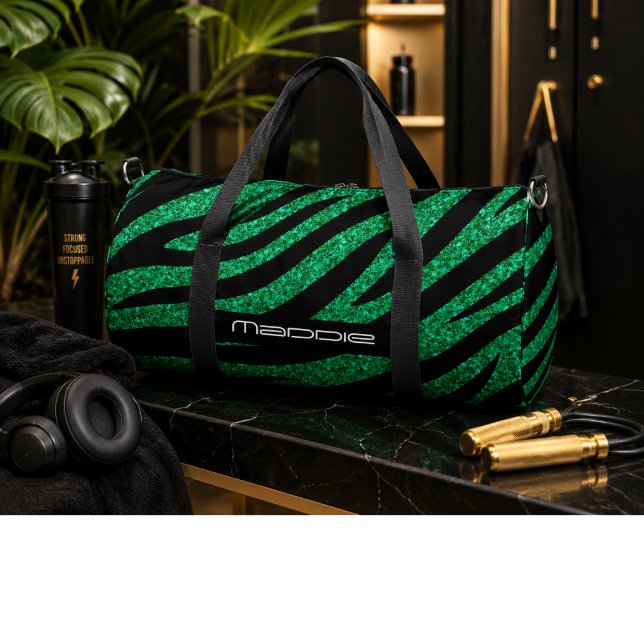 Bolso De Deporte Grande Patrón de rayas de cebra (Subido por el creador)