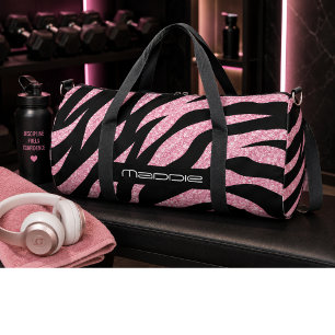 Bolso De Deporte Grande Patrón de rayas de cebra