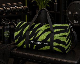 Bolso De Deporte Grande Patrón de rayas de cebra