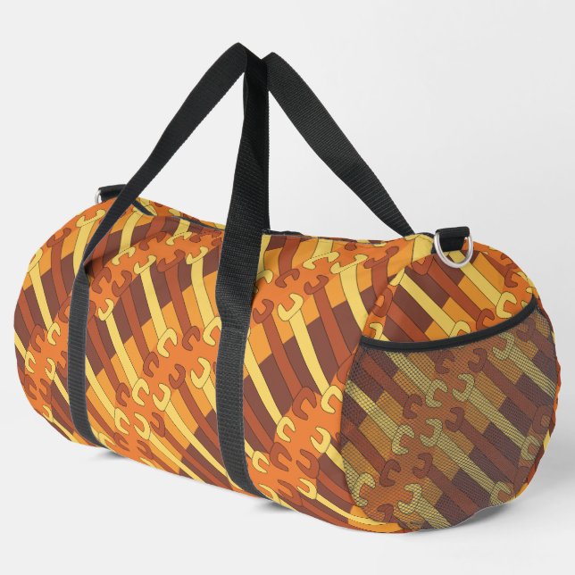 Bolso De Deporte Grande Patrón de trazo vertical (Esquina derecha)