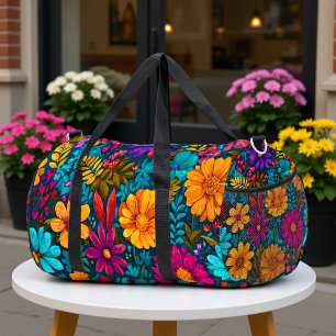 Bolso De Deporte Grande Patrón de viaje floral