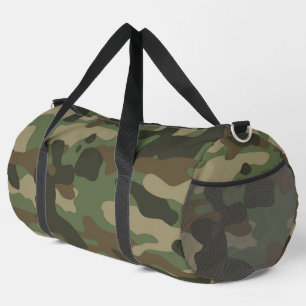 Bolso De Deporte Grande Patrón del Ejército Camo Verde