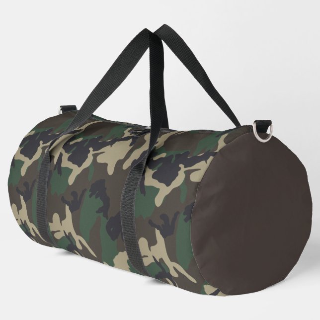Bolso De Deporte Grande Patrón del ejército de camuflaje (Esquina izquierda)