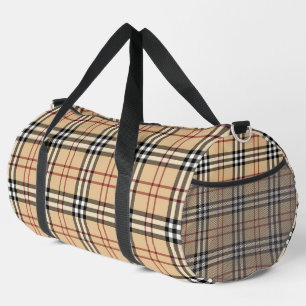 Bolso De Deporte Grande Patrón escocés de tartán