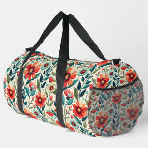 Bolso De Deporte Grande Patrón floral