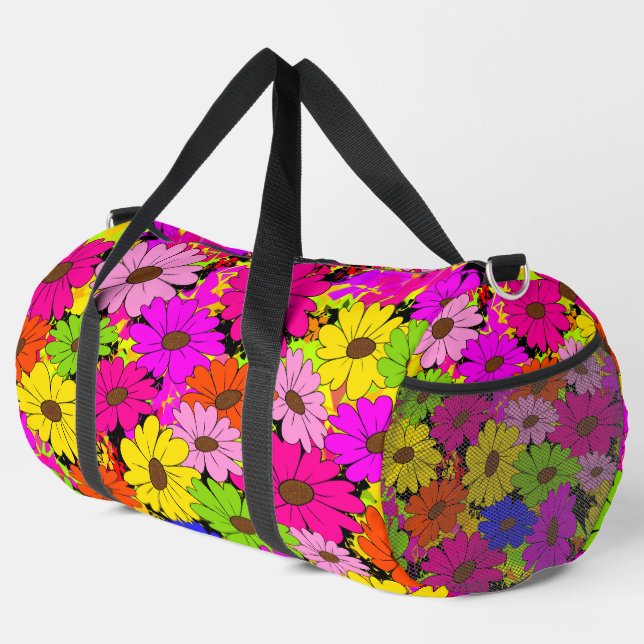 Bolso De Deporte Grande Patrón floral (Esquina derecha)