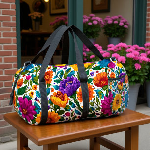 Bolso De Deporte Grande Patrón floral de viaje en flor