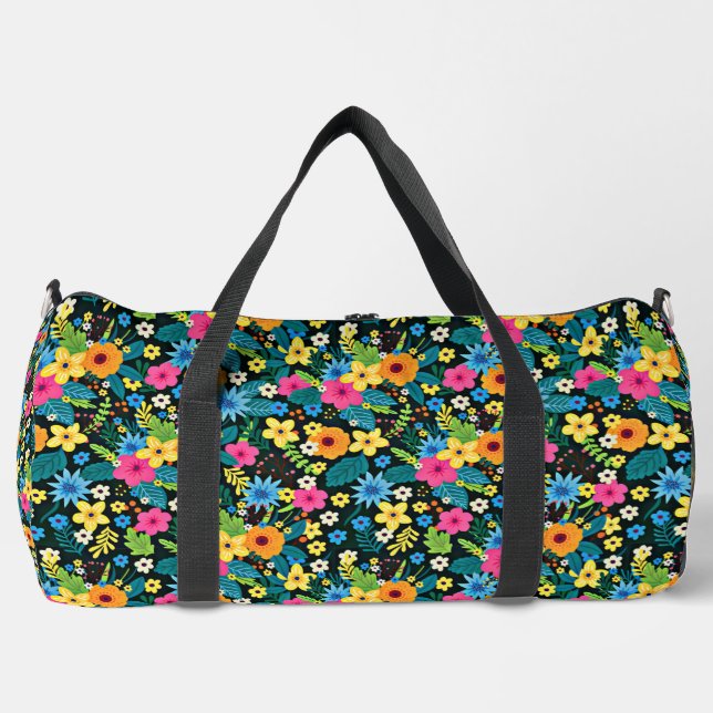 Bolso De Deporte Grande Patrón floral de vibrante Ditsy-43785 (Anverso)