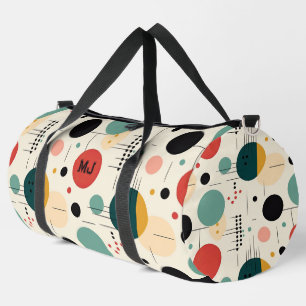 Bolso De Deporte Grande Patrón geométrico colorido de mediados de siglo